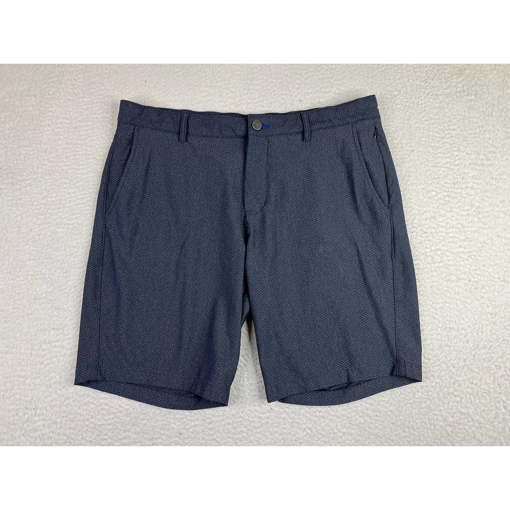 Twillory Shorts Mens 36 Gray Technical Mesh 9 Inseam Golf Stretch Quick Dry